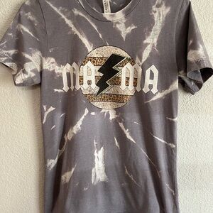Gray Tie-Dye Graphic T-Shirt